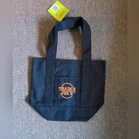 Trader Joe'S Handbags - Trader Joes Mini Halloween 2025 Canvas Tote Bag Black Color Limited Edition NWT